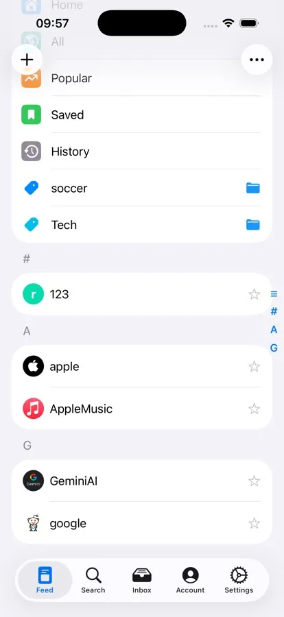 Pulsar iOS Reddit app screenshot 1